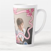 Bestes Oma und Großkinder rosa Design Milchtasse (Rechts)