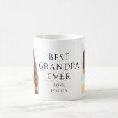 Bestes Opa 2 Foto Personalisiert Kaffeetasse (Mittel)