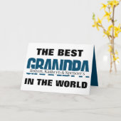 Bestes Opa der Welt Personalisiert Karte (Gelbe Blume)