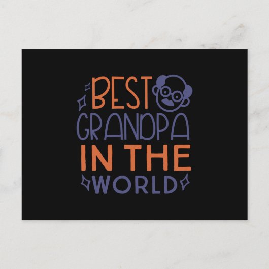 Bestes Opa der Welt Postkarte (Vorderseite)