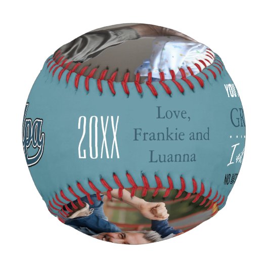 Bestes Opa-Ever-Baseball-Geschenk für Großvater Baseball (Rückseite)