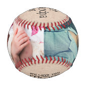 Bestes Opa-Foto Baseball (Vorderseite)