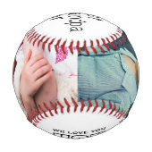 Bestes Opa-Foto Baseball (Vorderseite)