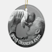 Bestes Opa-Foto-Familienbild Keramik Ornament (Links)