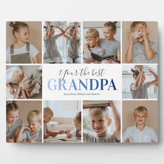 Bestes Opa-Foto Fotoplatte (Vorderseite)