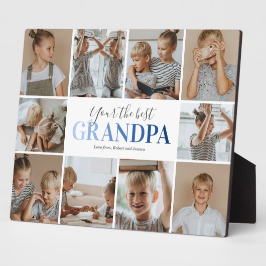 Bestes Opa-Foto Fotoplatte (Seite)