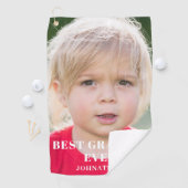 Bestes Opa-Foto Golfhandtuch (Insitu)