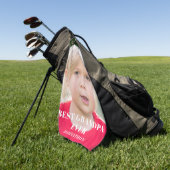 Bestes Opa-Foto Golfhandtuch (Gras)