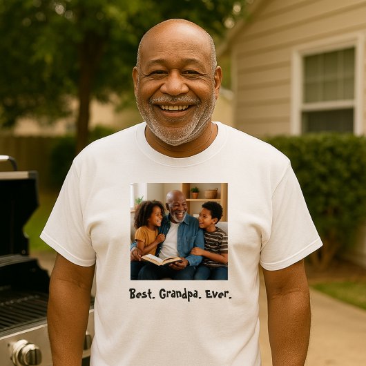 Bestes Opa-Foto je Familie T-Shirt