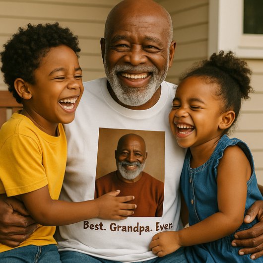 Bestes Opa-Foto je Familie T-Shirt