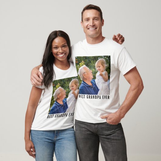 Bestes Opa-Foto je Großvater und Baby T-Shirt (Unisex)