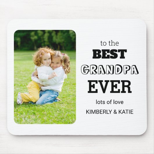 Bestes Opa-Foto je Name Mousepad (Vorne)