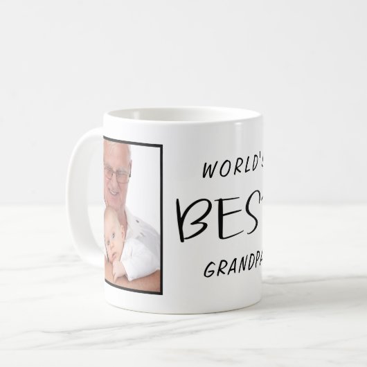 Bestes Opa-Foto Kaffeetasse (Vorderseite Links)
