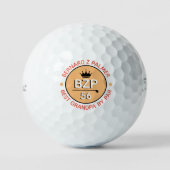 Bestes Opa-Golfer-Altersgeschenk Golfball (Vorderseite)