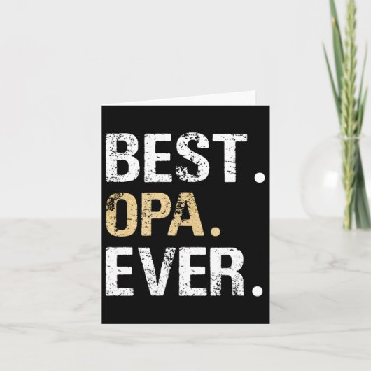 Bestes Opa Grafik Opa Geschenk von Grandtochter Gr Karte (Vorderseite)
