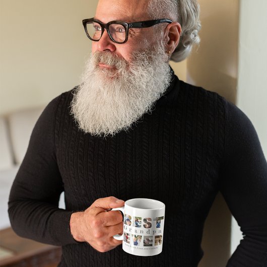 Bestes Opa je benutzerdefiniertes Foto Kaffeetasse