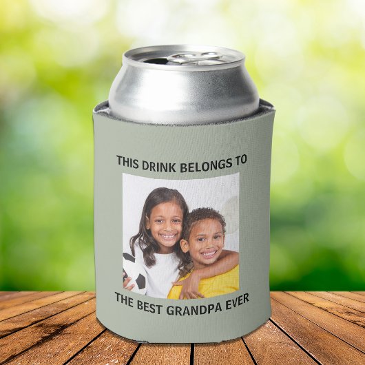 Bestes Opa-je-grünes Foto Dosenkühler