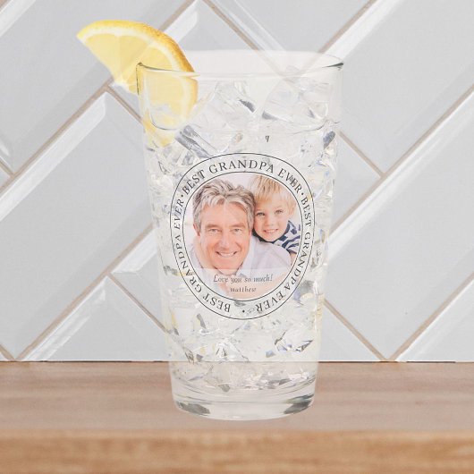 Bestes Opa je Modernes Klassisches Foto Glas