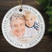 Bestes Opa je Modernes Klassisches Foto Keramik Ornament