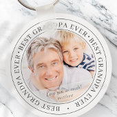 Bestes Opa je Modernes Klassisches Foto Schlüsselanhänger