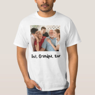 Bestes Opa-jemals-individuelles Foto T-Shirt