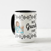 Bestes Opa mit zwei Fotos Tasse (Vorderseite Links)