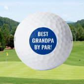Bestes Opa von Par Sports Golfer Blau Golfball