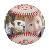 Bestes Opferherz 4 FotoCollage Baseball (Vorderseite)