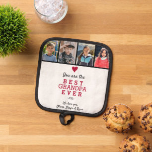 Bestes Opferherz 4 FotoCollage Topflappen