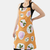 Bestes Orange Pink Blume Muster für Oma je Schürze (InSitu)