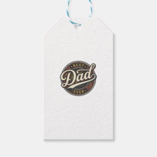 Bestes Papa Aller Zeiten Vintage-Abzeichen T-Shirt Geschenkanhänger