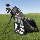 Bestes Papa By Par Custom 6 Foto für Vater oder Gr Golfhandtuch (Gras)
