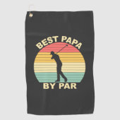 Bestes Papa By Par - Golfspielen Golfhandtuch (Vorderseite)