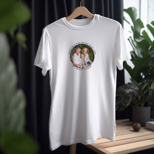 Bestes Papa des Jahres nach Runden Fotos T-Shirt