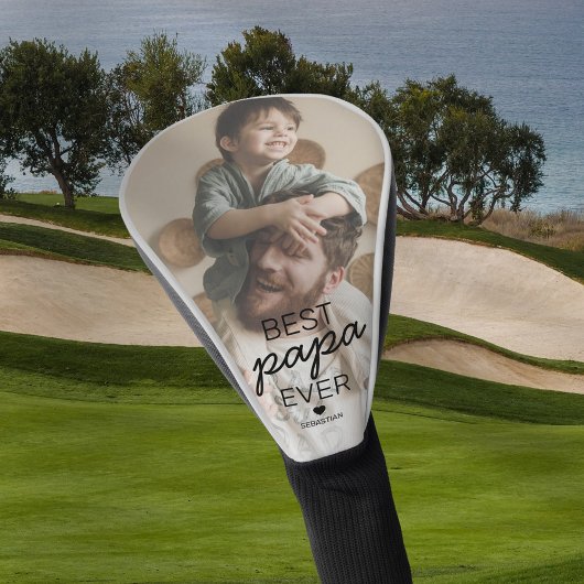 Bestes Papa Ever Foto Golf Headcover