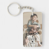 Bestes Papa Ever Foto Schlüsselanhänger (Vorderseite)