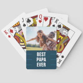 Bestes Papa Ever Foto Spielkarten