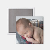 Bestes Papa-Foto Magnet (Vorderseite/Rückseite)