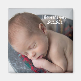 Bestes Papa-Foto Magnet