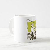 Bestes Papa für Par-Geschenk für Golfspieler Kaffeetasse (Vorderseite Links)