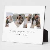 Bestes Papa je 4 Fotomaterial für Vater oder Großv Fotoplatte (Seite)