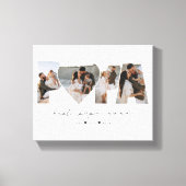 Bestes Papa je 4 Fotomaterial für Vater oder Großv Leinwanddruck (Vorderseite)