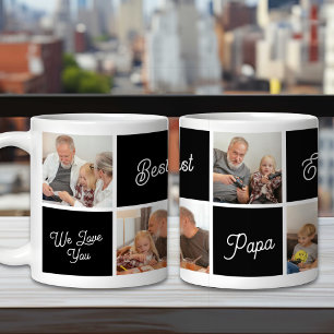 Bestes Papa-je-Foto für Personalisierte Familie Kaffeetasse