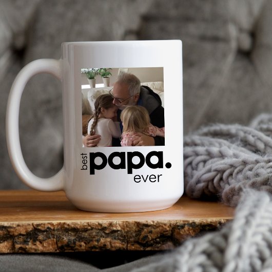 Bestes Papa je Grosses Foto Tasse
