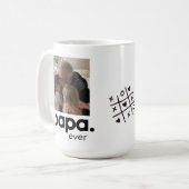 Bestes Papa je Grosses Foto Tasse (Vorderseite Links)
