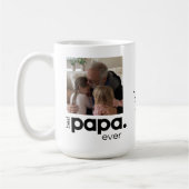 Bestes Papa je Grosses Foto Tasse (Links)