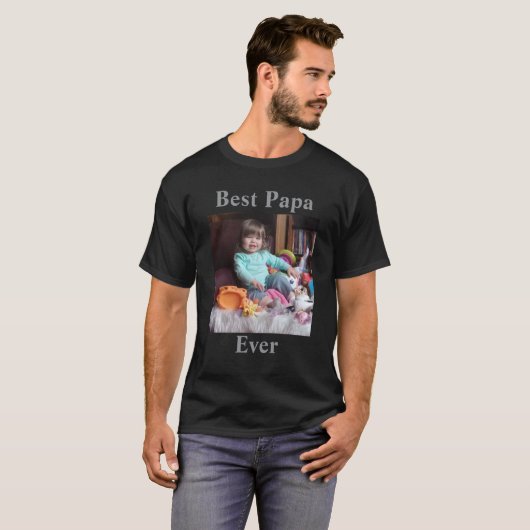 Bestes Papa je Großvater Opa T-Shirt (Vorne ganz)