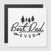Bestes Papa je Magnetkarte (Vorne/Hinten)