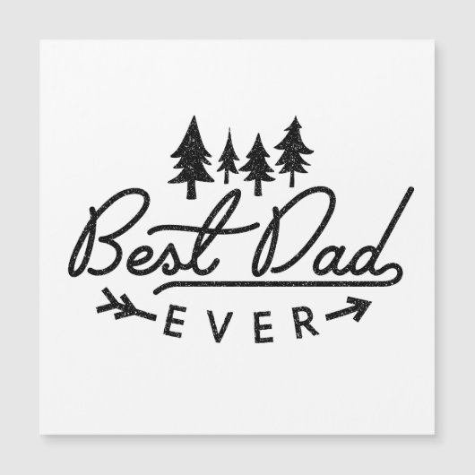 Bestes Papa je Magnetkarte (Vorderseite)