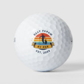 Bestes Papaw by Par Golfo Lover Vater Golfball (Vorderseite)